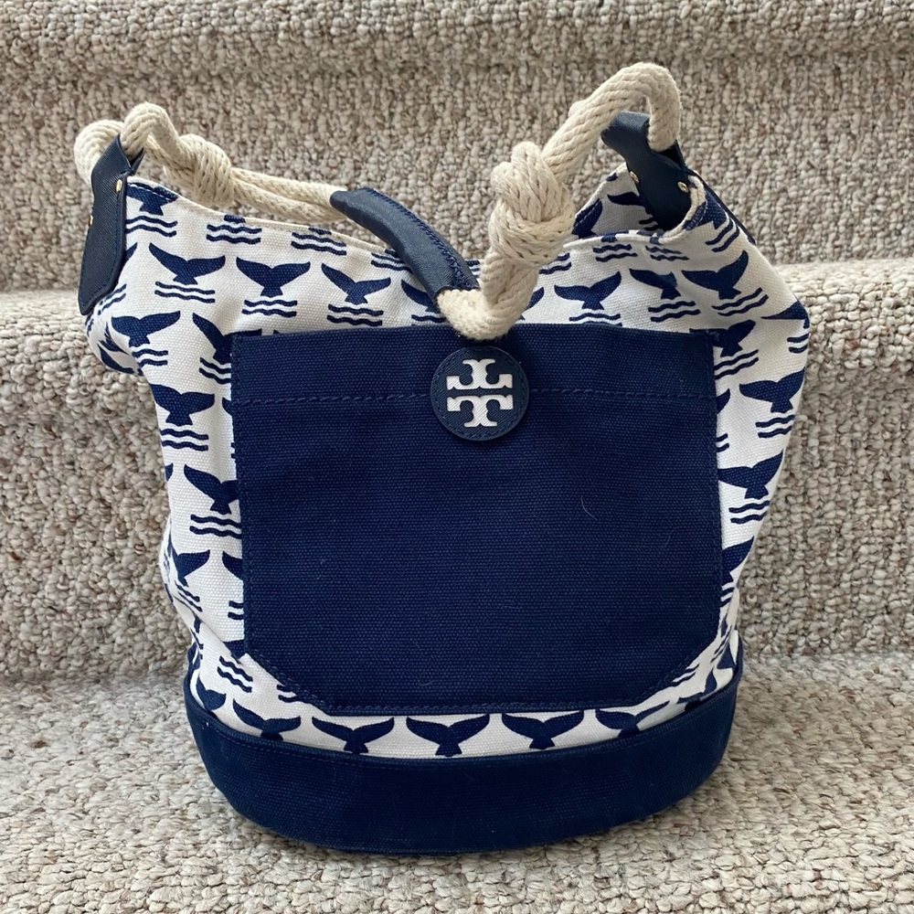 Tory Burch Canvas “Whale Tail” Bag